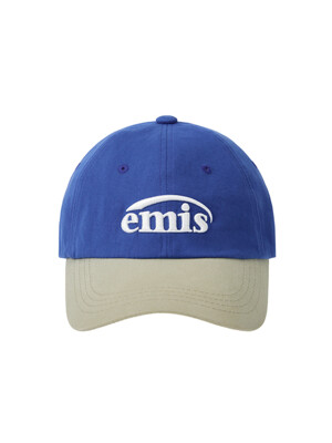 NEW LOGO MIX BALL CAP(RENEWAL)-BEIGE/BLUE