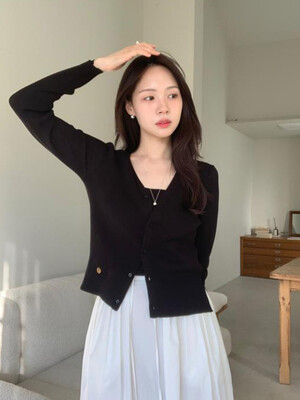 [컬러추가]V-neck Cardigan & Sleeveless Top Set_6color
