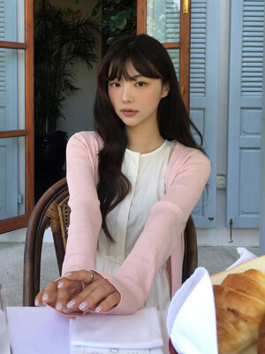 [컬러추가]V-neck Cardigan & Sleeveless Top Set_6color