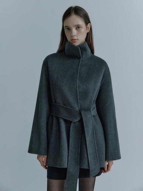이바나헬싱키 Rea silk-cash short coat(3colors)