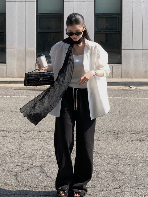 바롯 Airy Wrinkle Scarf_2colors