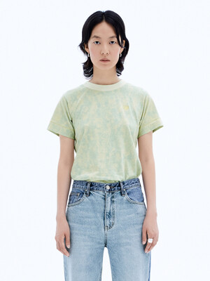 Neck Coloration Top_Washed Melon