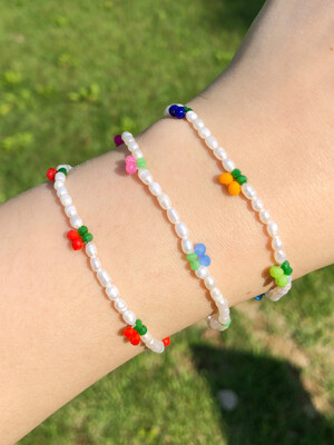 cherry pearl bracelet (3colors)