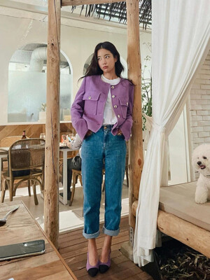 [단독] Boucle Round Tweed Jacket NEW2XJ908