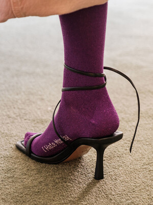 Glitter Socks Purple