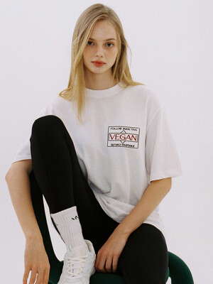 VEGAN ROUND TEE 화이트