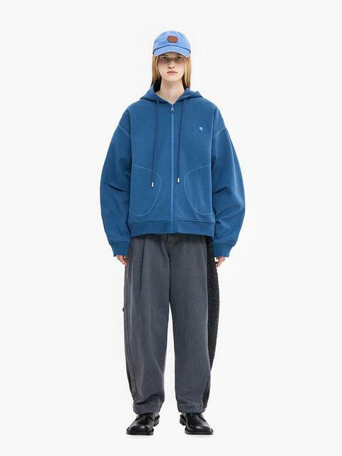 ★ADERERROR★ Liner hoodie zipup Blue ADER AderSpace # Shop #