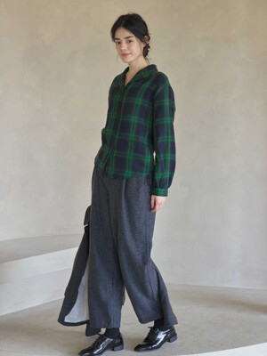 Garment Wool Basic Straight Pants