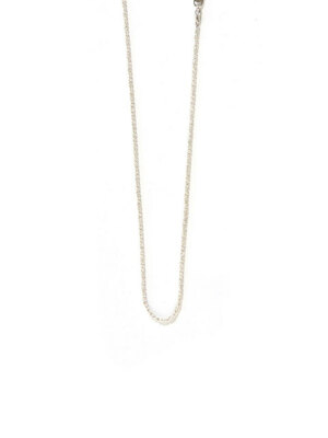 SEWN SWEN SILVER TWIST KINK CHAIN NECKLACE