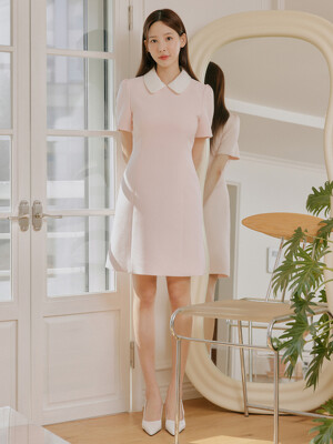 헤이디 카라 미니 드레스 / HEIDI COLLAR MINI DRESS_2colors