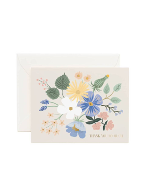 라이플페이퍼 Garden Party Blue Thank You Card 감사 카드