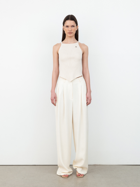 팬츠 - 레이스 (RRACE) - One Tuck Wide Pants_Ivory