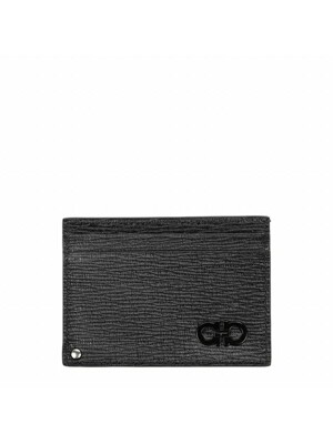 (66 A061 NERO 0733292) 남성 더블 간치니 카드지갑