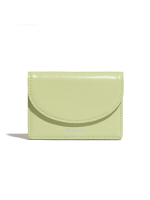 CRINKLE HALFMOON MINI WALLET - SAGE MINT