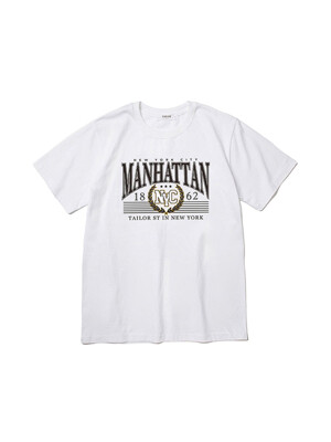 테일러스튜디오 맨하튼 1862 티셔츠 (화이트)