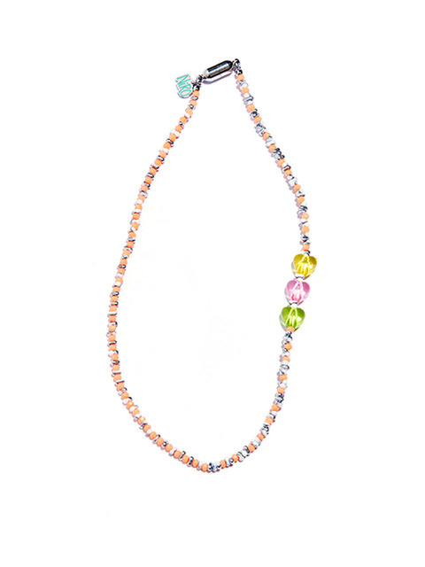 주얼리,주얼리 - 니로세렌디피티 (niroserendipity) - G.P.Y HEART ORANGE BEADS NECKLACE #91