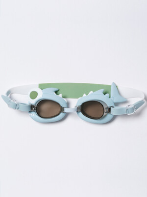 [국내공식] Mini Swim Goggles Shark Tribe Khaki_상어 스윔고글_S3VGOGST
