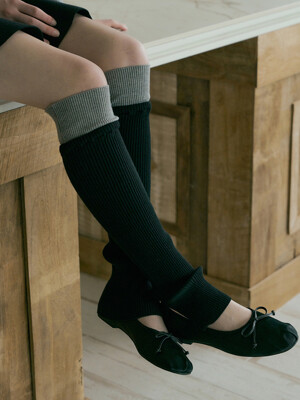 150 leg warmer knit (black)
