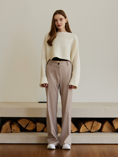 팬츠 - 리앙리에 (lienlier) - Stitch Slacks_Beige