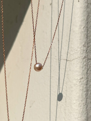 Winslet A+ Nature Pearl Rose Gold Necklace