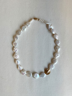 Button Pearl Necklace