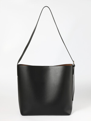 Square Vegan Leather bag - Black