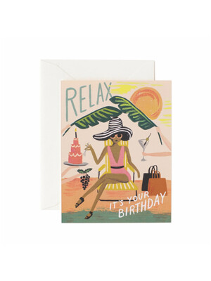 라이플페이퍼 Relax Birthday Card 생일 카드