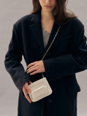 Pocket Mini Chain Bag (Ivory)