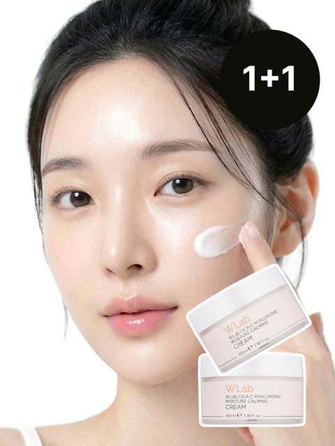 더블유랩 [1+1] 시카씨 히알루론산 모이스처 카밍 보습 크림 100ml