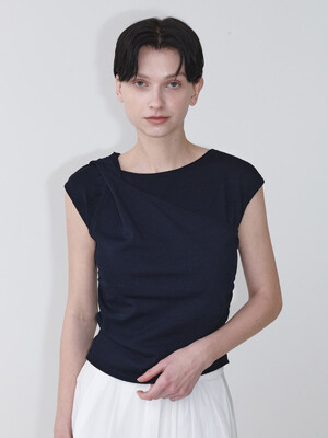 Twisted Layered Sleeveless Knit Top SK5MP240_3color