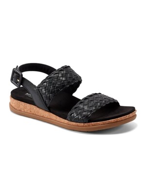 [여성화]야렐리아  투 스트랩 4.5CM 샌들 BLACK RW0194