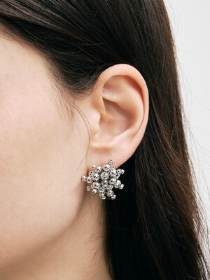 metal popcorn earring