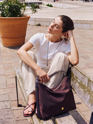 Sac Agnes Nylon WineBrown