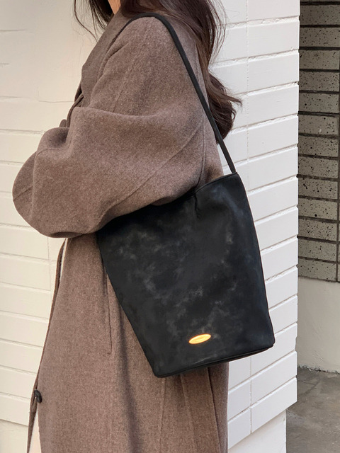 투아모 Love Shoulder Bag 러브 숄더백_Black Nubuck 블랙누벅 [파우치 세트]