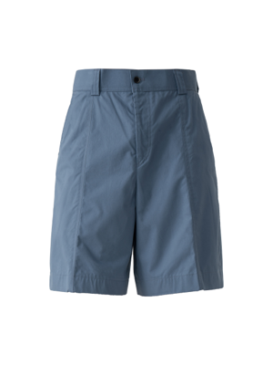 Wide cotton shorts_blue