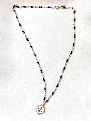 [단독]BLUE GEMSTONE NECKLACE