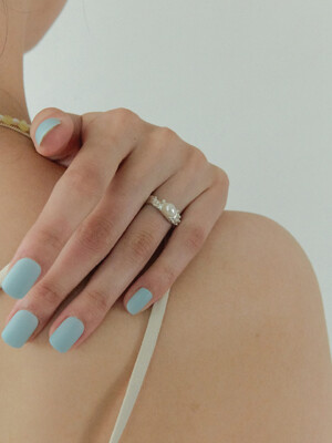 Stay calm pearl Ring_1
