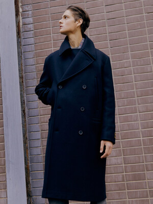 [Premium] Wool  Ulster Military Long Pea Coat