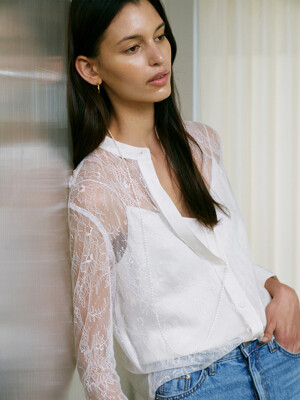 Lace See-through Blouse