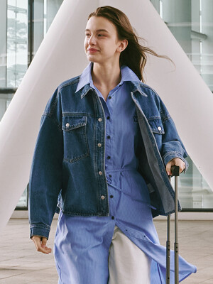 9401 오버사이즈 데님 숏자켓 (3COLORS)