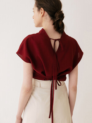 Tunic Top Burgundy-red