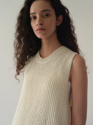 Cotton vest knit (2color)