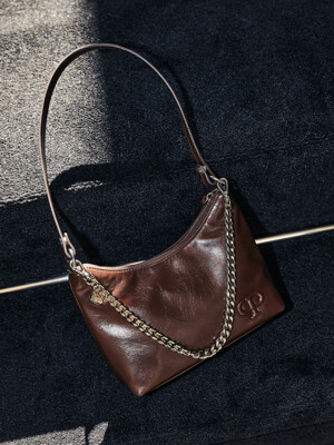 [단독]SPARKLING SQUARE HOBO BAG(NUTELLA)