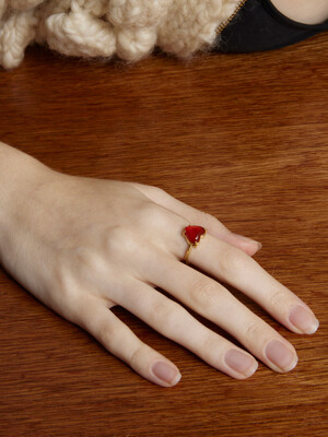 Petite Heart Ring_Red