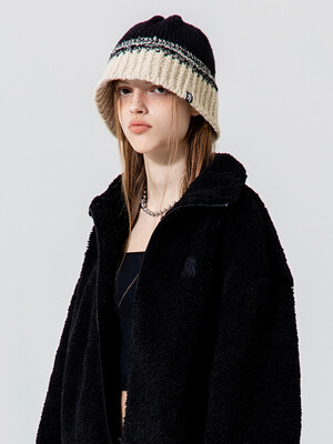 BOA FLEECE SHERPA JACKET [BLACK]