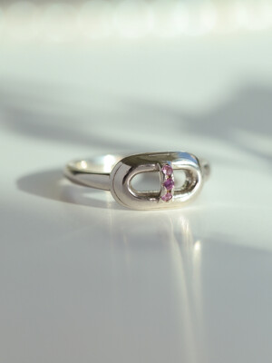 Mono Pink Sapphire Ring