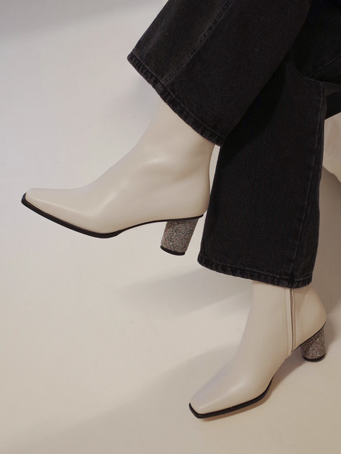 부츠,부츠 - 엔루니크 (ENLUNIQ) - Starry Ankle Boots - Off-White 