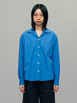 Margo Cotton Shirt (Blue)