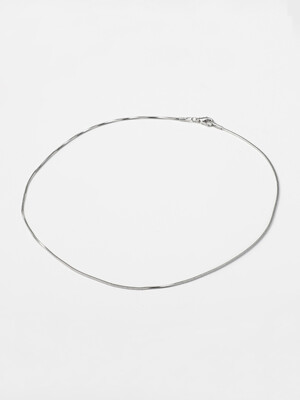 simple snake chain necklace (N001_silver)