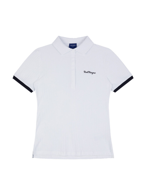 티셔츠,골프,스포츠웨어,골프 - 포트메인 (PORT MAYNE) - RIBBED PERFORMANCE T-SHIRT - WHITE